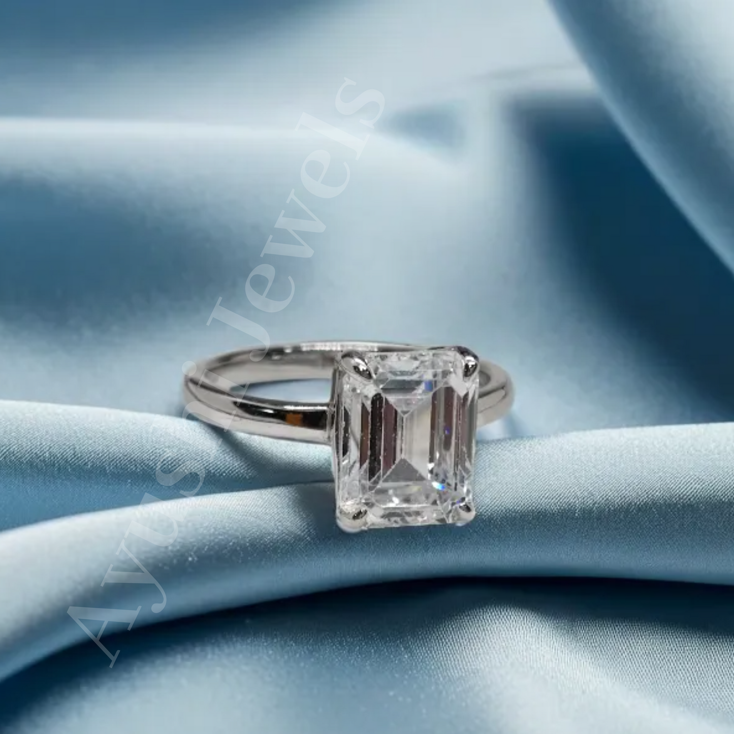 "Radiant Embrace: Sterling Silver Band"