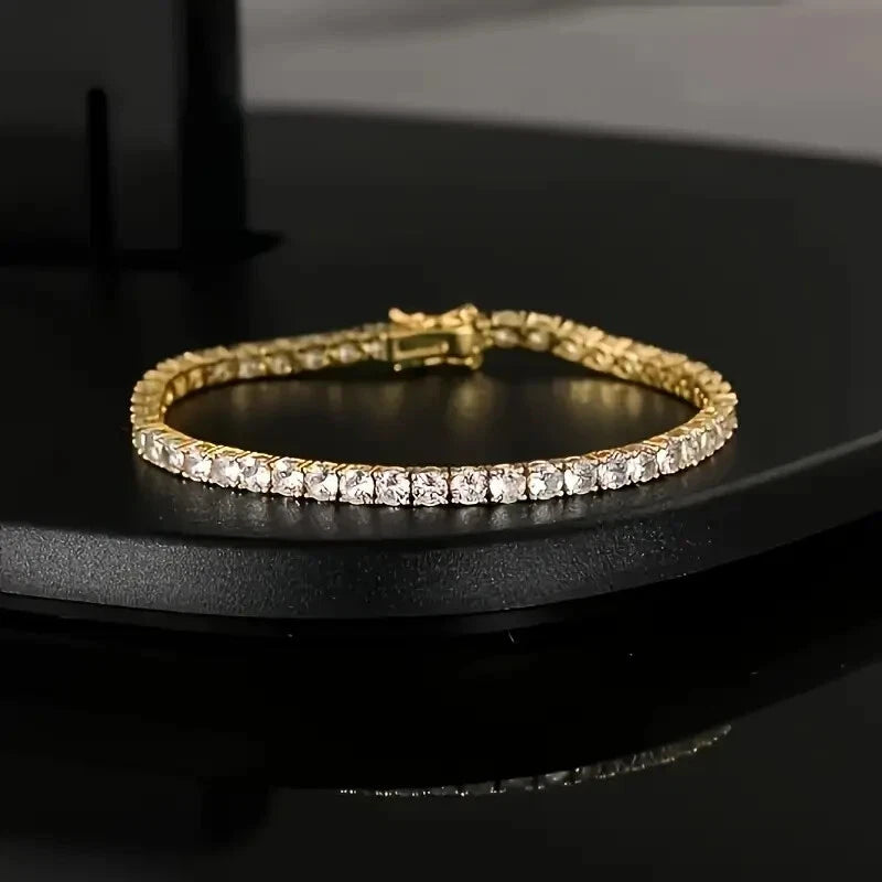 925 Sterling Silver Women’s Bangle Bracelet with Sparkling