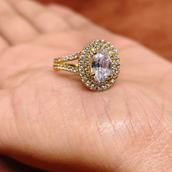 Oval Design Ring for Women – 925 Sterling Silver Jewelry