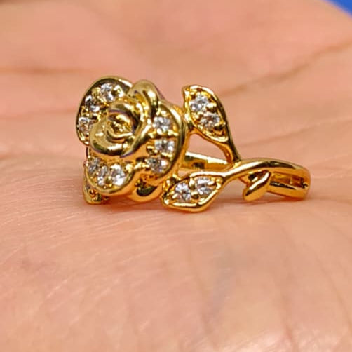 925 Sterling Silver Rose Ring – Elegant Floral Design for Women