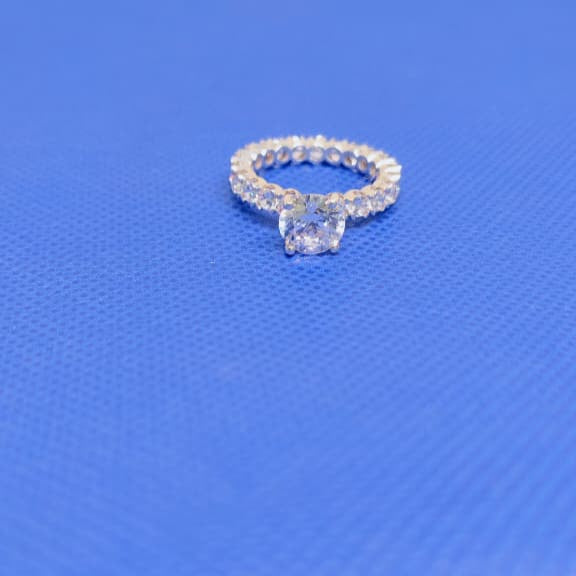 Women’s Ring – Round Cut Moissanite Diamond, 925 Sterling Silver