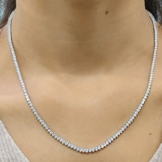 Elegant Women’s Necklace – CZ Diamond in 925 Sterling Silver