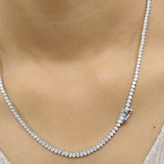 Elegant Women’s Necklace – CZ Diamond in 925 Sterling Silver