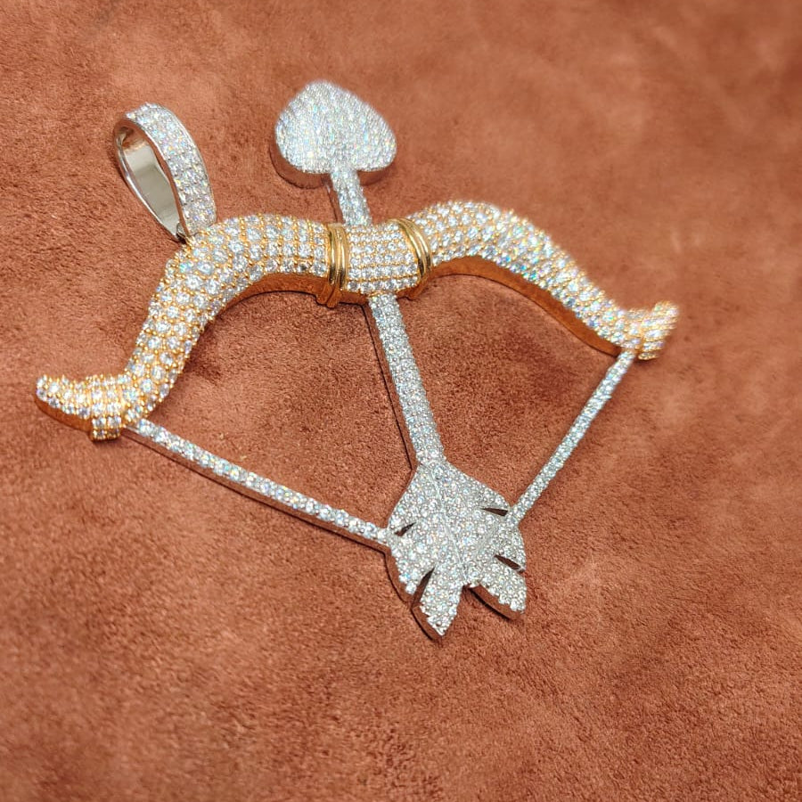 Men’s Jewelry – 925 Silver Pendant, Cubic Zirconia Stone