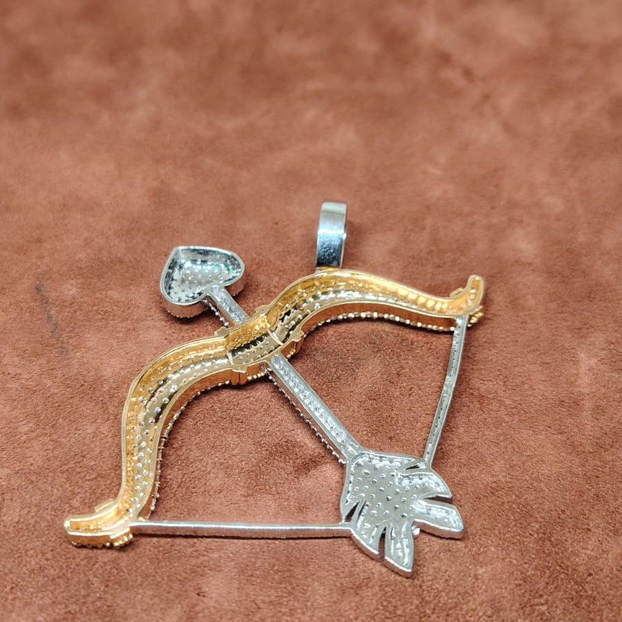 Men’s Jewelry – 925 Silver Pendant, Cubic Zirconia Stone