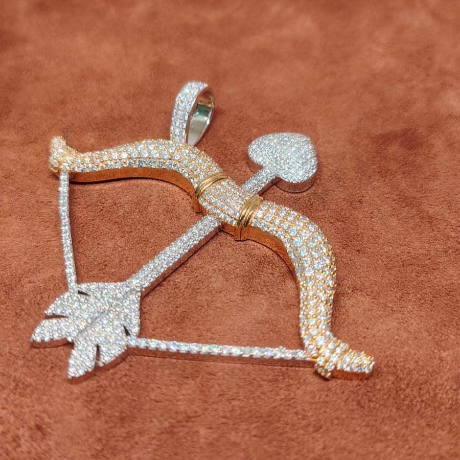 Men’s Jewelry – 925 Silver Pendant, Cubic Zirconia Stone