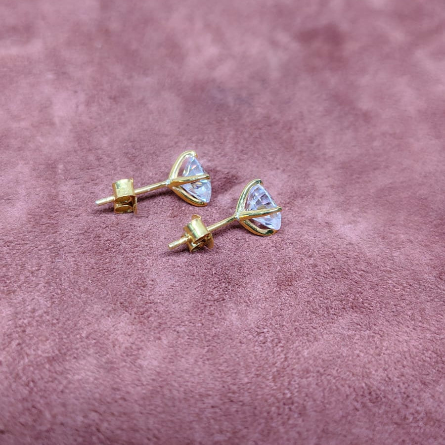 Women’s Stud Earrings – CZ Diamond, Classic Style