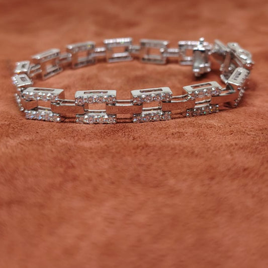 Trendy Women’s Bracelet – Sterling Silver, Gift for Her