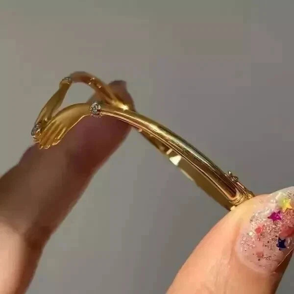 925 Sterling Silver Women’s Bangle Bracelet Diamond Look Cubic Zirconia