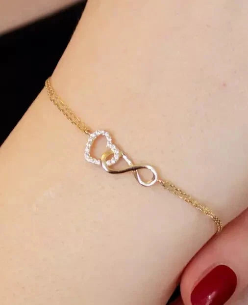 Women’s 925 Sterling Silver Cubic Zirconia Diamond Wedding Beauty Bracelet Chain