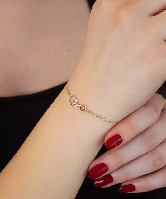 Women’s 925 Sterling Silver Cubic Zirconia Diamond Wedding Beauty Bracelet Chain