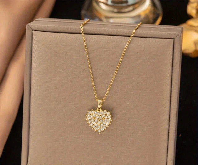 Bridal & Party Necklace & Earrings Set – Diamond-Look Cubic Zirconia