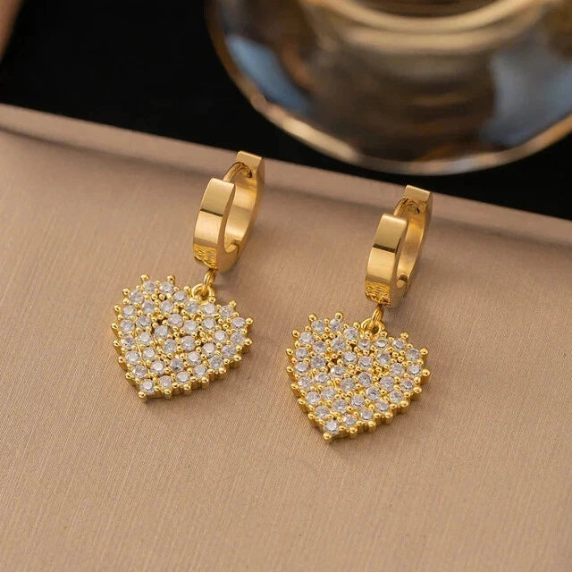 Bridal & Party Necklace & Earrings Set – Diamond-Look Cubic Zirconia