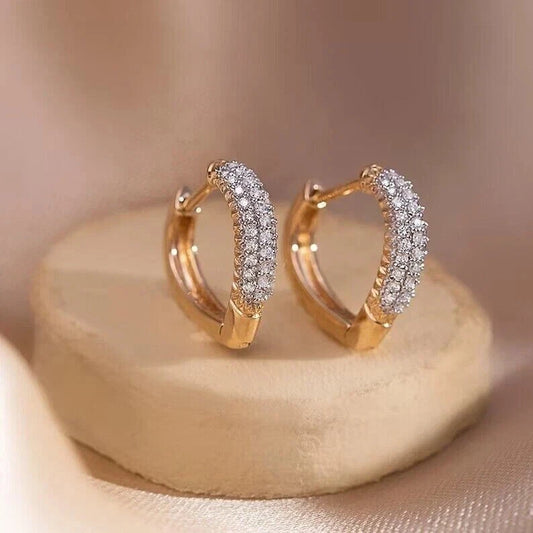 Women’s Fancy Hoop Earrings 925 Sterling Silver – Stylish & Elegant