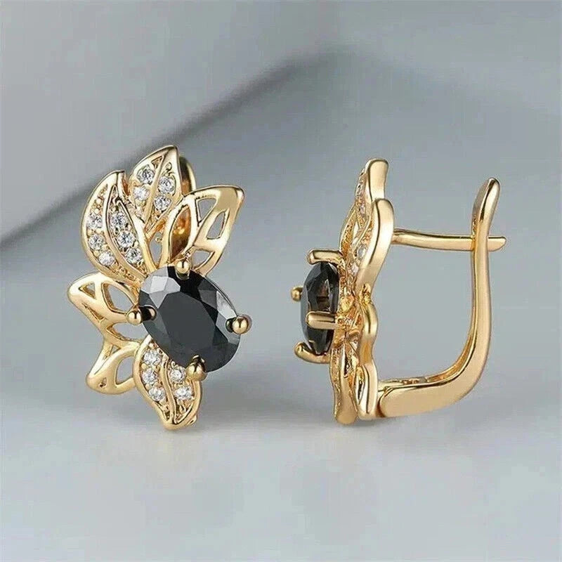 Women's Fancy White Moissanite Earrings 925 Sterling Silver.