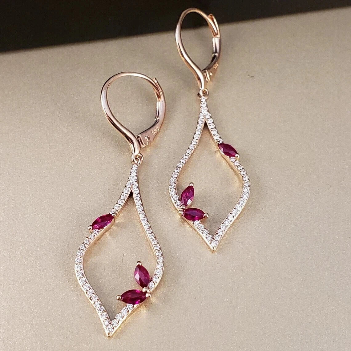 Elegant 925 Sterling Silver Women’s Drop Earrings with CZ Diamonds