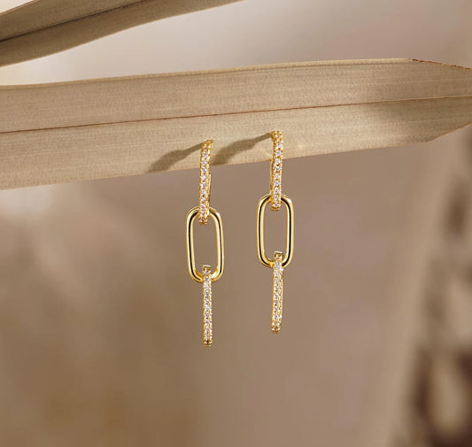 Women's Push Back Earrings 925 Sterling Silver with Cubic Zirconia Diamond