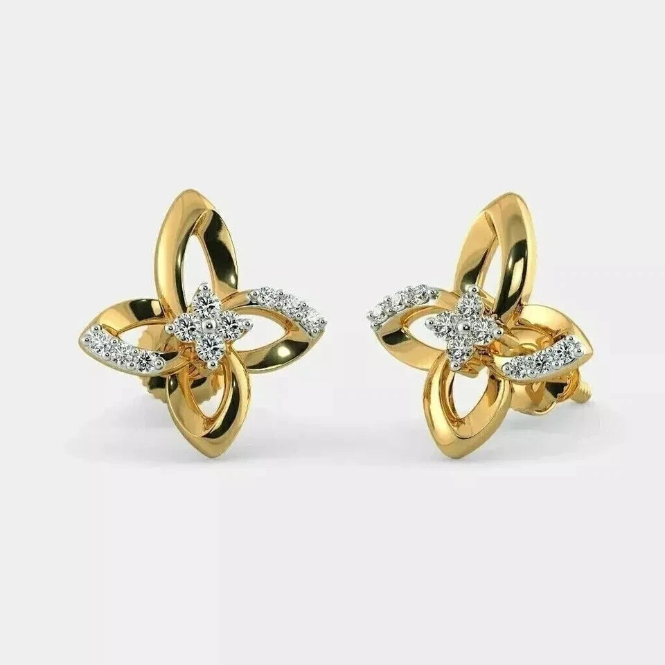Women’s Everyday Stud Earrings 925 Sterling Silver Cubic Zirconia