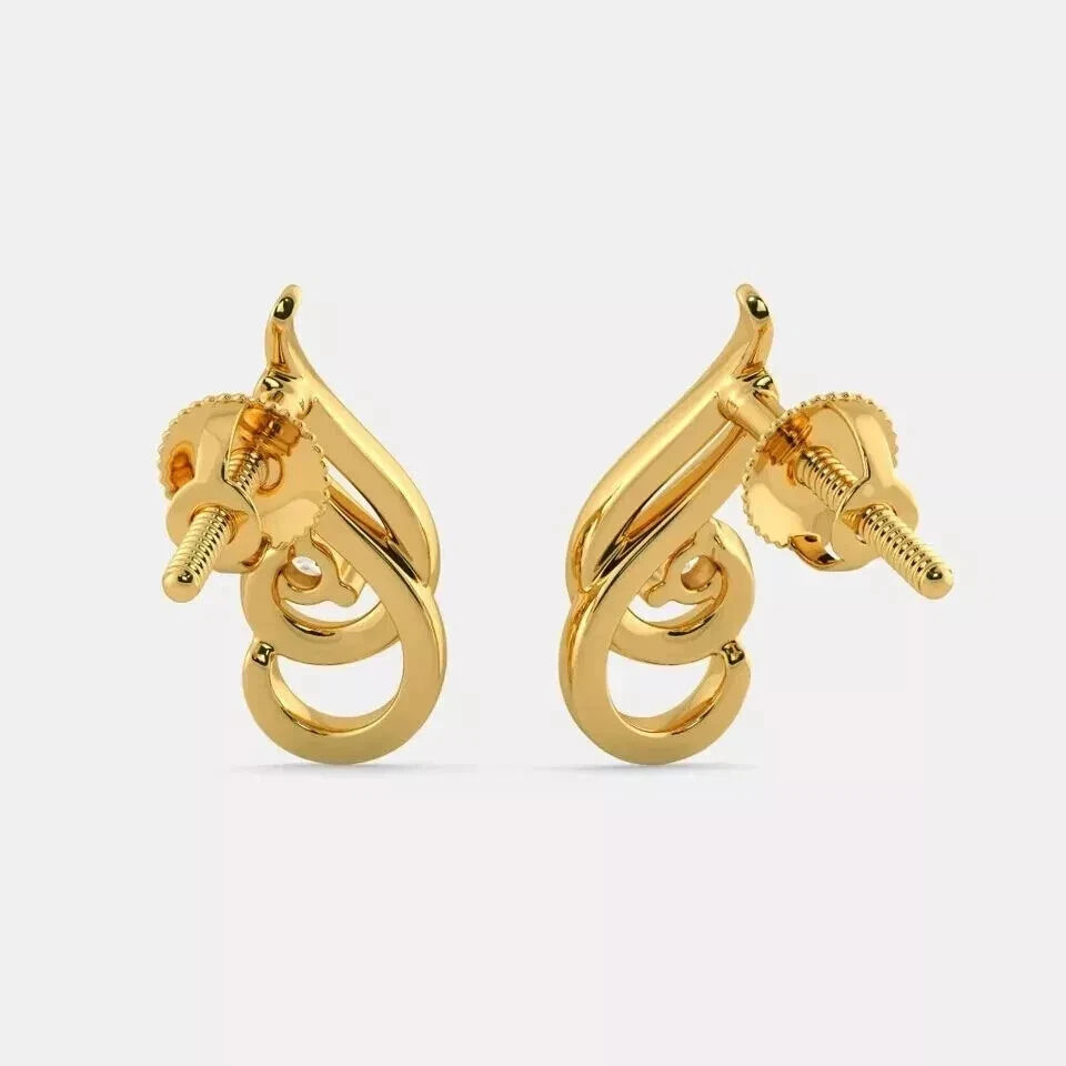 Stylish Women's 925 Sterling Silver Earrings with Cubic Zirconia Stones