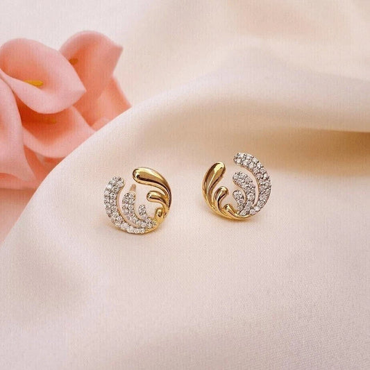 "Elegant 925 Sterling Silver Stud Earrings for Women"