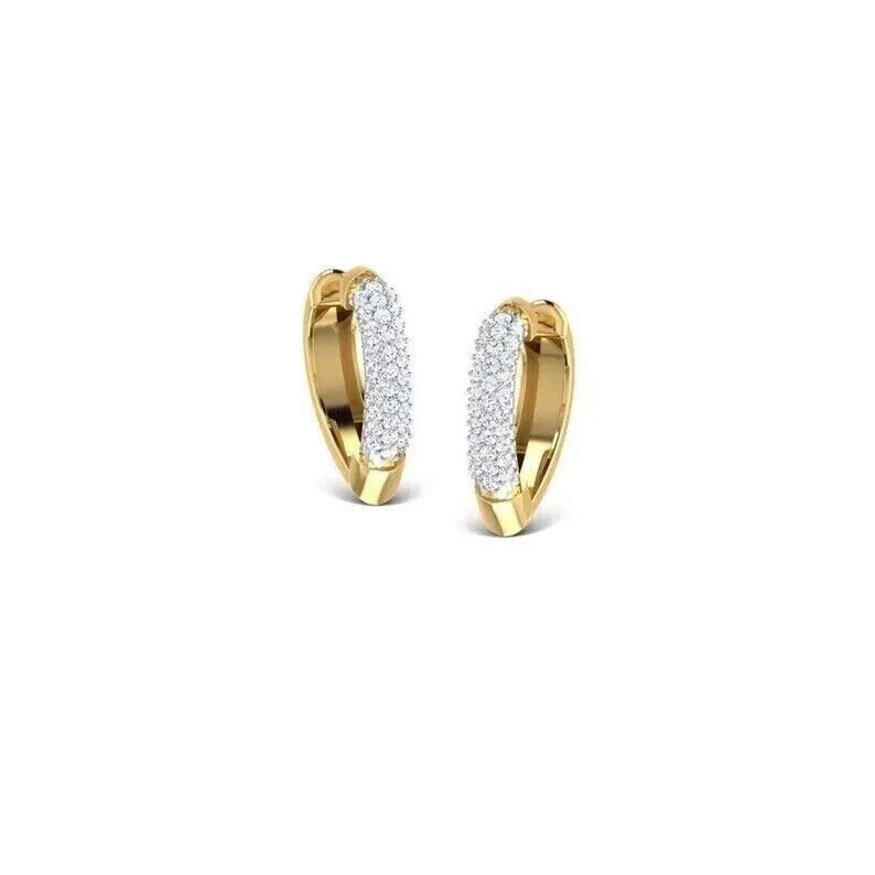 Women’s Fancy Hoop Earrings 925 Sterling Silver – Stylish & Elegant