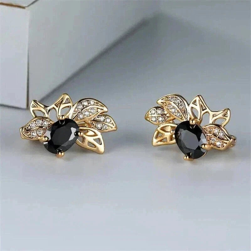 Women's Fancy White Moissanite Earrings 925 Sterling Silver.