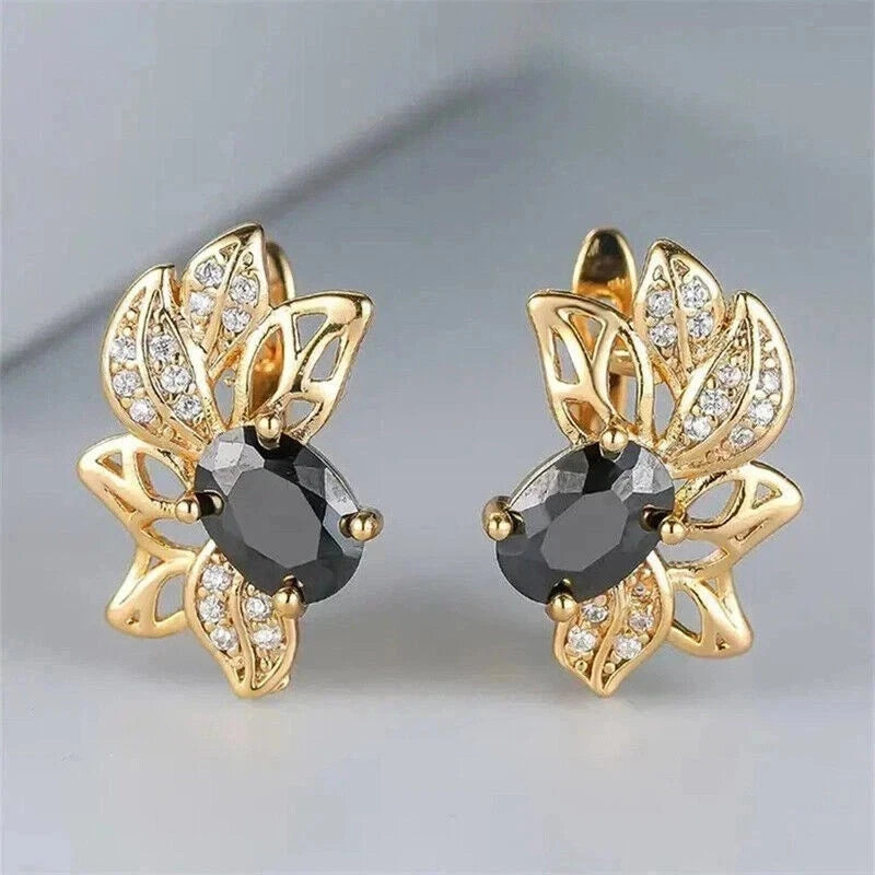 Women's Fancy White Moissanite Earrings 925 Sterling Silver.