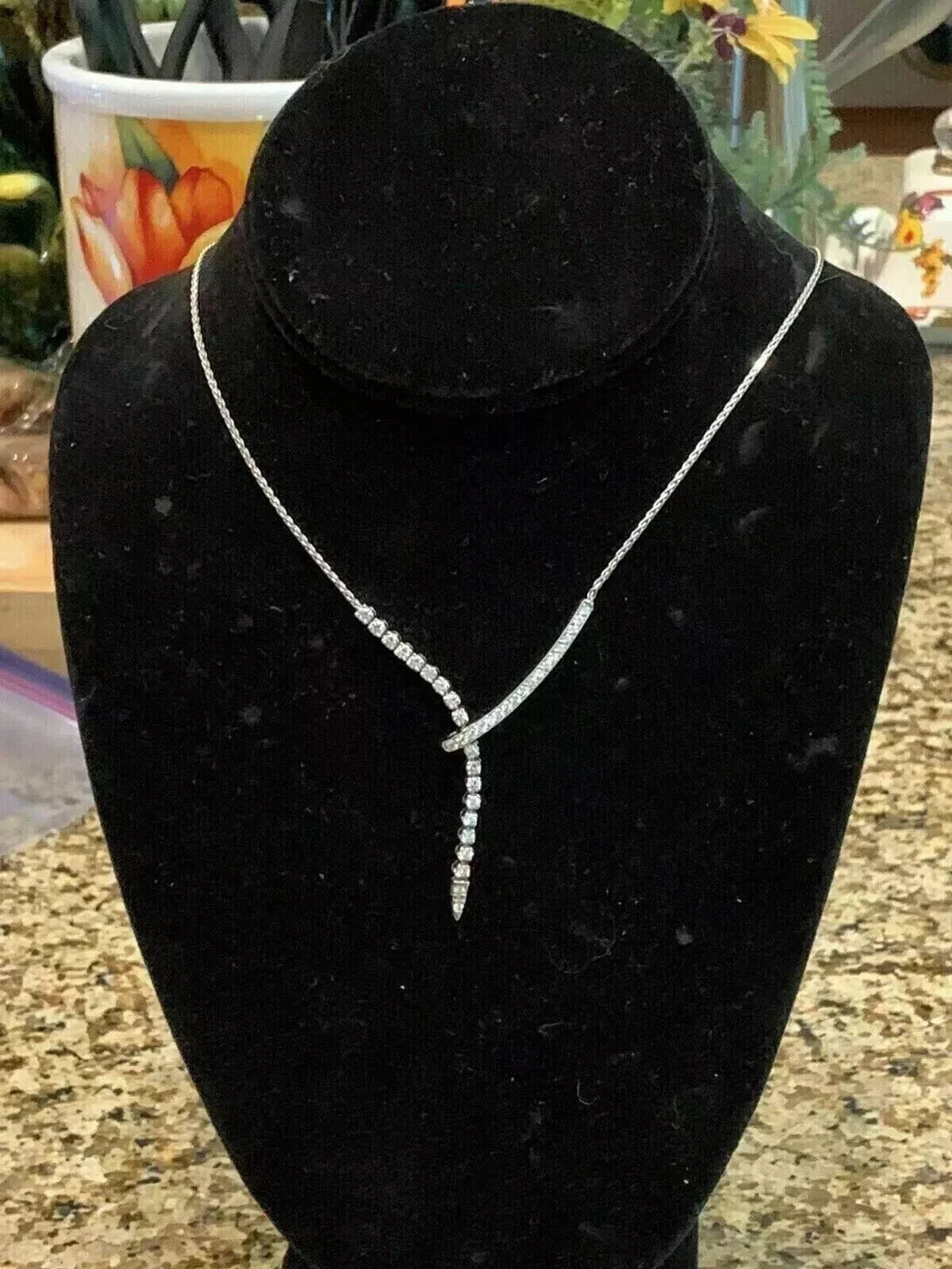 Women’s Fancy Necklace 925 Sterling Silver Cubic Zirconia