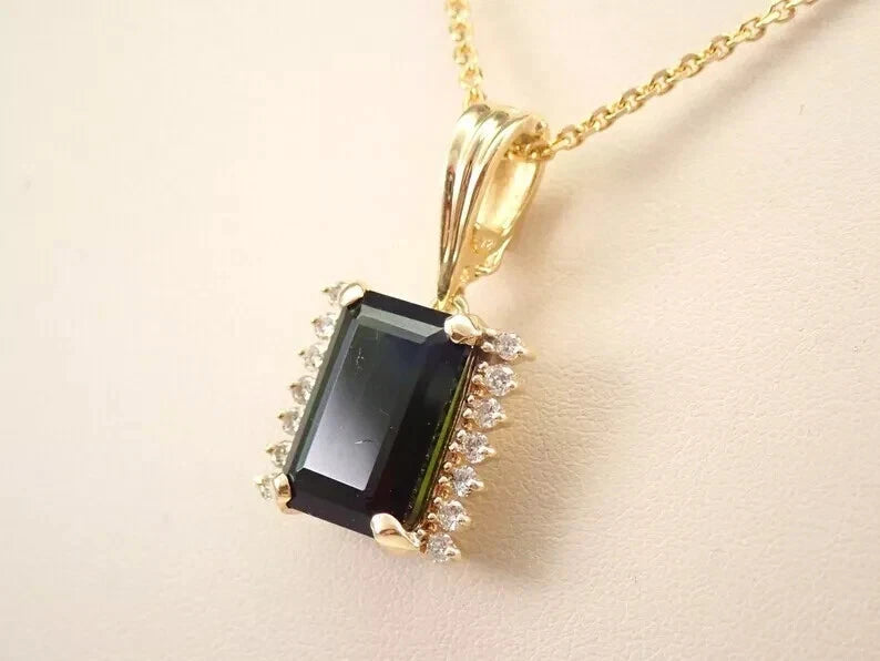 Women’s Fancy Pendant Necklace 925 Sterling Silver Cubic Zirconia Stones