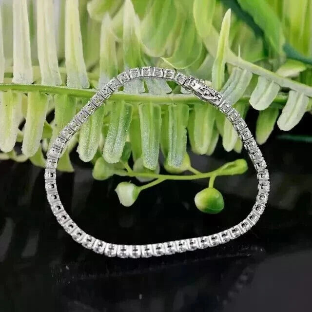 Women's Sparkling Cubic Zirconia Bracelet in 925 Sterling Silver